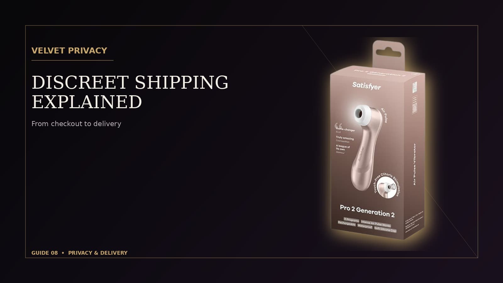 Discreet shipping for personal products